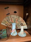 Antiques  Victorian Hat  Beaded Purses  Hat Pins  Hat Pin Holders  Fan  Lot