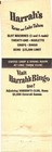 Reno Lake Tahoe Nevada Harrah s Club Casino Hotel Vintage Matchbook Cover