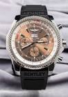 Breitling Bentley 6 75 Brown Dial  9k Msrp Chronograph 49mm Deploy Steel A44362