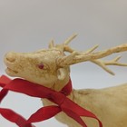 2 Vintage Celluloid Plastic Reindeer Or Buck Deer  Red Eyes  Made In Japan