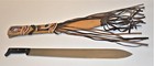 Vintage No  66 Garza Machete Knife Custom Leather Sheath 23  Military Columbia