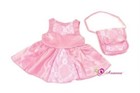 Doll Clothes 18  Dress Pink Satin Shoulder Purse Fits 18  American Girl Dolls