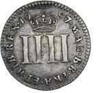 England  James Ii  Silver Fourpence  groat  Coin  1687  7 6 Overdate 