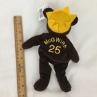Bamm Beanos Mcgwire 1998 Plush Bear  25 Salvino s Brown Gold Yellow Beanie