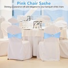 10pcs Chair Cover Stretch Band With Buckle Slider Sashes Bow Wedding Banquet