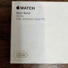 Apple Watch 42mm Stone Sport Band 316l Stainless Steel Pin Mlky2zm A Sealed