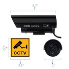4 Pack Ir Bullet Fake Dummy Surveillance Security Camera Cctv Record Light B1-4