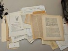   vintage Junk Journal Paper Lot  Antique Book Pages  Ephemera  Forgien Language  