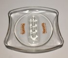 Vintage Harrah s Reno And Lake Tahoe Rectangular Clear Glass Ashtray Casino
