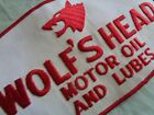 Wolf s Head Motor Oil And Lubes Uniform Patch - Large Vintage - Original - Gas