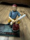 Cast Iron 1950s Baseball Coin Bank Mechanical Home Town Battery