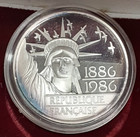 1986 France 100 Francs  999 Silver Coin Statue Of Liberty Gem Proof In Ogp W coa