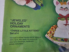 Vintage Bucilla Felt Christmas Tree Ornaments Kit 2828 Three Little Kittens