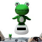 Cute Frog Solar Powered Dancing Swinging Animated Bobble Dancer Toy Car Decor