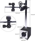 Magnetic Base Stand Indicator Holder  Fine Adjustment For 3 8  Dial  132lbs 60kg