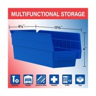 Akro-mils 30120 Plastic Shelf Bins  Heavy Duty Storage Bins For Garage  Close   