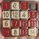 Vintage Imp 15-puzzle Party Bridge Play Ny 1930s Metal Case   Booklet Complete