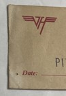 Van Halen Vintage Meal Ticket Card Pittsburgh Aftershow Backstage Super Rare