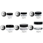 1000 Pieces 3 Gram 3ml Black Plastic Makeup Cosmetic Cream Sample Jar Containers