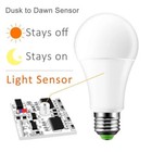 E27 12w Dusk To Dawn Led Sensor Light Bulb Automatic On off Energy Saving Lamp