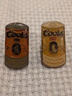 Vintage Coors Beer Pin Lot 2 Banquet Can Lapel Hat Enamel Rocky Mountain Water