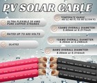 8 Awg 8 Gauge Pair 8 Solar Cable  30 Feet Black   30 Red Pv Photovoltaic Solar  