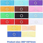 10pcs Chair Cover Stretch Band With Buckle Slider Sashes Bow Wedding Banquet    