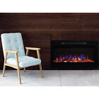 Edenbranch Electric Fireplace  Recessed Or Wall Mount  Adjustable Heat  36 Inch