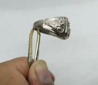 Rare Extremely Ancient Bronze Silver Plated Ring Roman Authentic Artifact