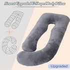 Pregnancy Pillow U Shaped Full Body Maternity Support Cushion For Sleeping Detac