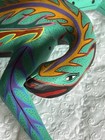 Mexican Folk Art Lizard Oaxaca By Fabian Wood Carving Signed