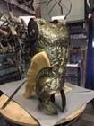 Medieval Roman Chest Armor  Reenactment Cuirass With Roman Helmet 18 Gauge Bras 