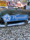 Antique Vintage Old Style Plymouth Sign 