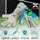 Strikorex Goalkeeper Gloves Size 8   Pro Grip Soccer Goalie Gloves   New