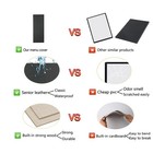 4 25 X 11 Inches Menu Holder Menu Covers 2 View Pu Leather Book Style Double    