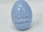 White House Easter Egg Roll Wooden Egg 1993 President Bill   Hillary Clinton