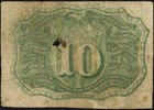 Third Issue 1863 Ten Cent Fractional Currency Note 10c Fr 1255