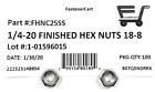  100  1 4-20 Finished Hex Nuts Stainless Steel  100 Pieces 