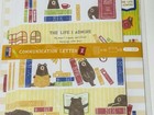 Japanese Letter Writing Set Cute Library Teddy Bear Book Store Paper Envelopes