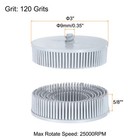 5pcs Bristle Disc 3  120 Grit Abrasive Coating Removal Disc For Metal  White