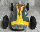 Vintage Marusan Toys Japan Tin Star Fire  52 Racer Race Car W  Driver