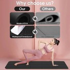Extra Thick 4mm Exercise Yoga Pilates Mat Gym Fitness