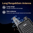 Tidradio Td-m8s Walkie Talkies For Adults With Earpiece  8 Pack  Long Black 