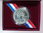 1993-p Thomas Jefferson 250th Anniversary Unc 90  Silver Dollar Coin Set Ogp Coa