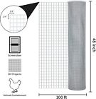 1 4inch Galvanized Welded Mesh Hardware Cloth Chicken Wire Metal Fence 48  X100 