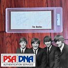 The Beatles   Psa   Full Set Autograph Pages Signed   John Lennon Paul Mccarntey