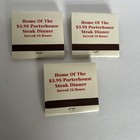 3x Vintage Gold Rush Las Vegas Matchbook With Matches - Collectibles
