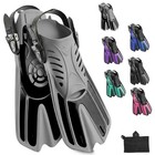 Snorkeling Fins For Adults   Kids - Travel Size Swim Flippers  Dive Gear