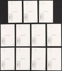 Lot Of  11  Pee Wee Reese Dodgers Signed Auto Hall Of Fame Plaque Postcards