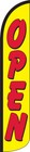 Open Yellow red 15  Tall Windless Swooper Feather Banner Flag   Pole Kit